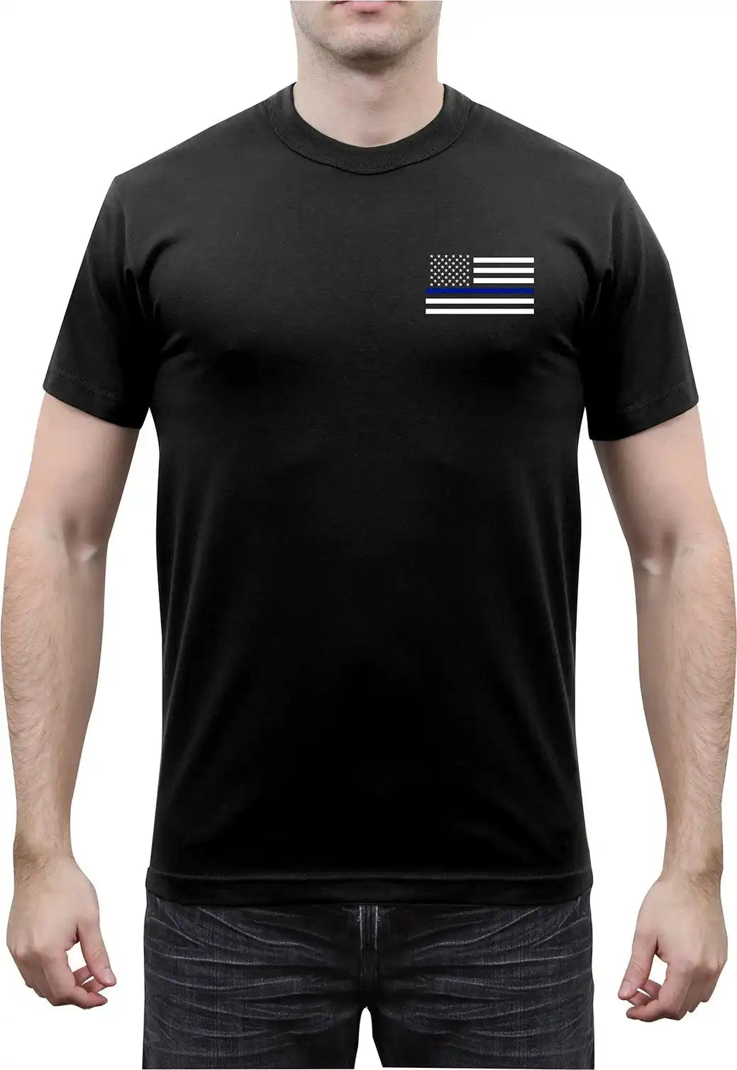Rothco Thin Blue Line America Map t Shirt