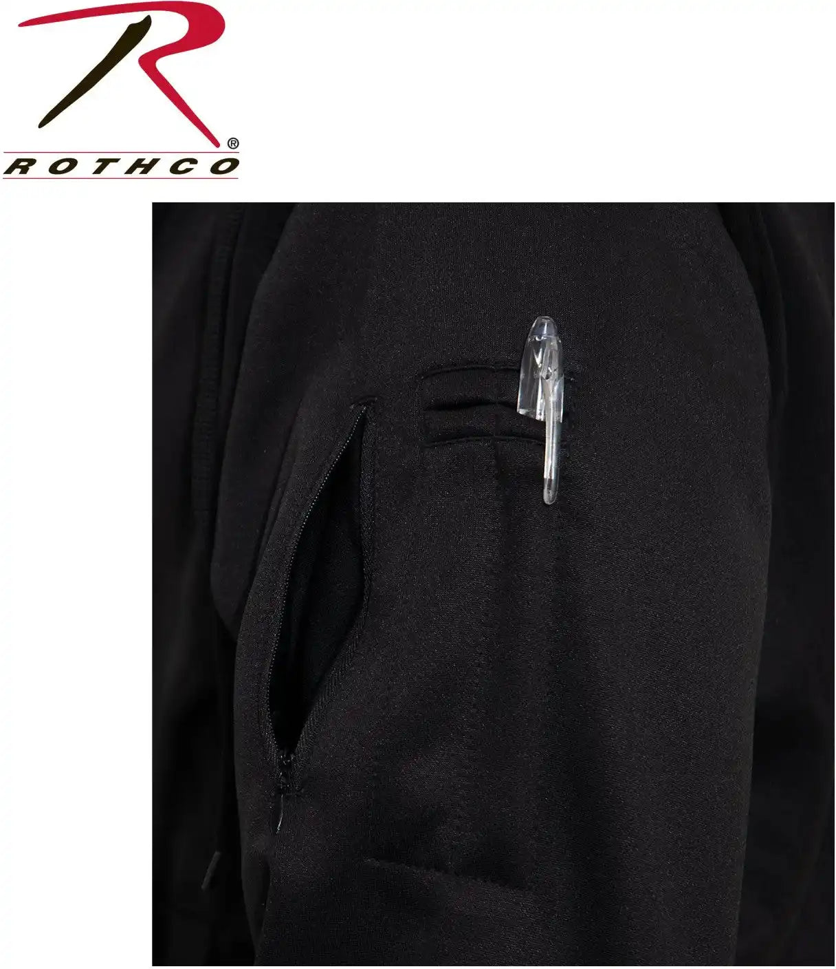 Rothco Thin Blue Line Concealed Carry Zippered Hoodie Black