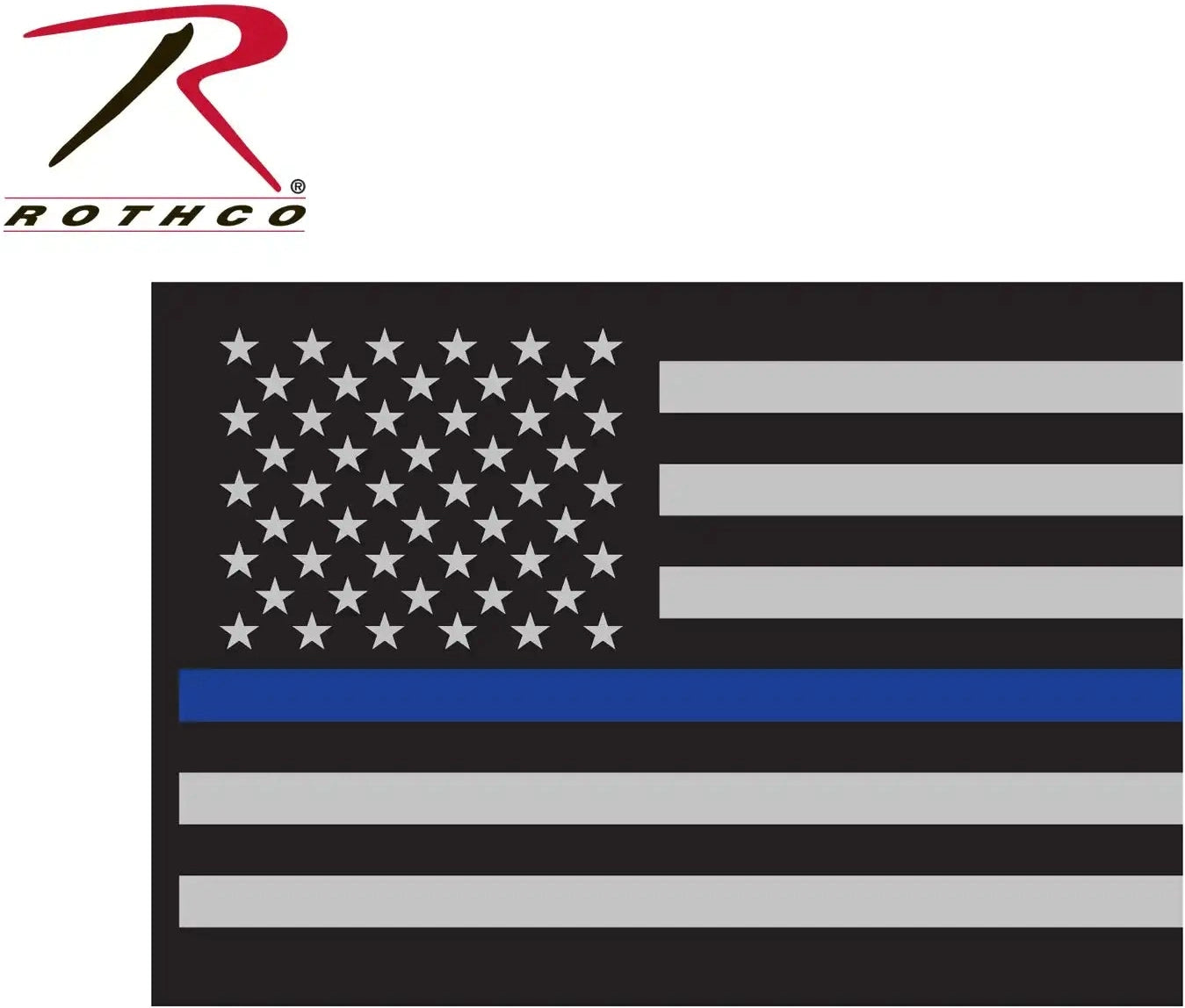 Rothco Thin Blue Line Flag Decal