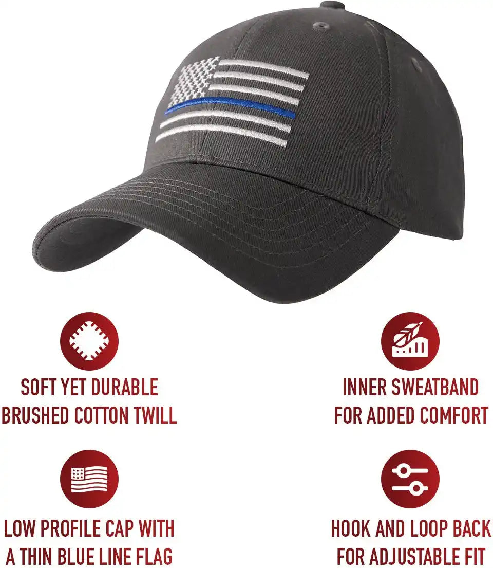 Rothco Thin Blue Line Flag Low Profile Cap