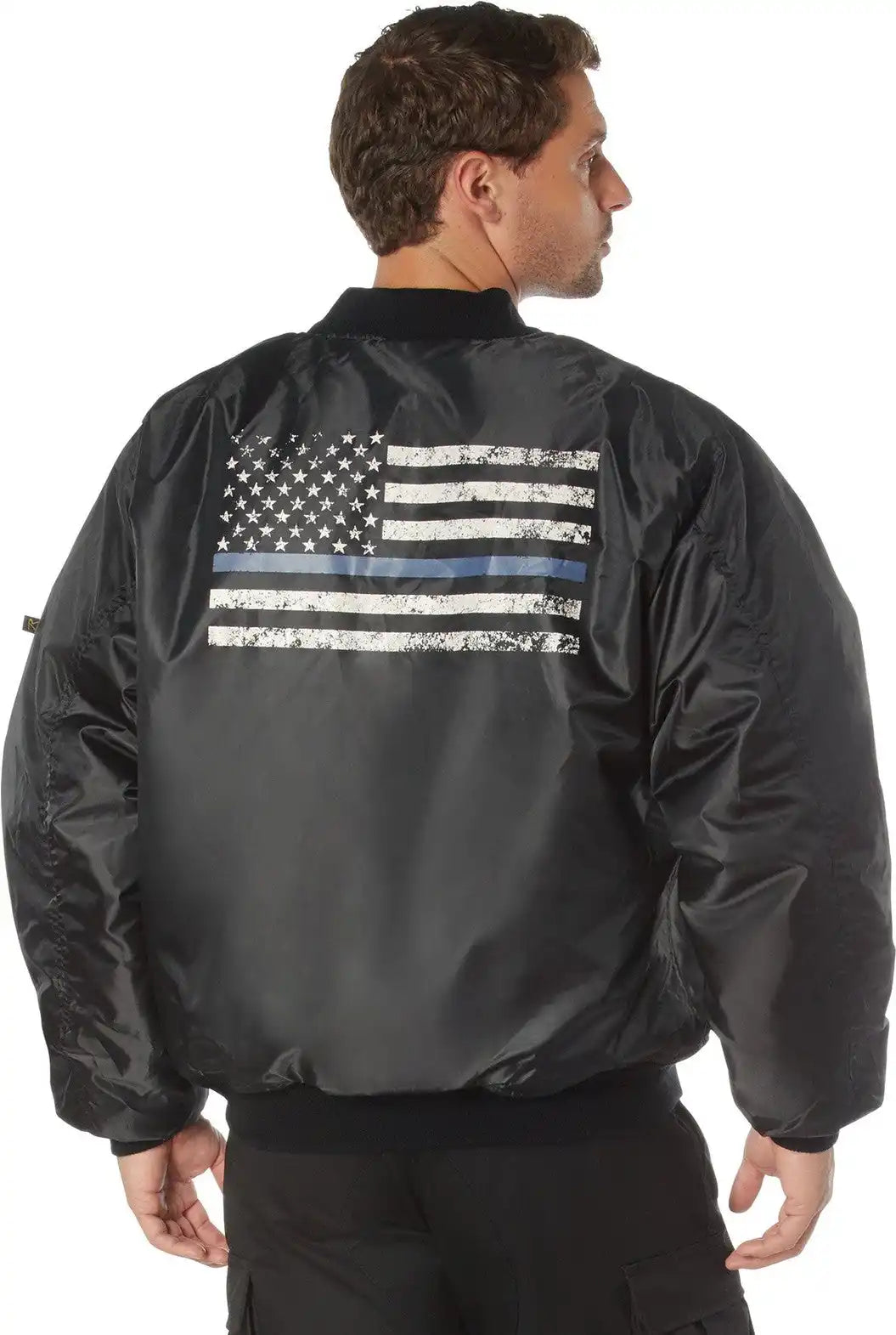 Rothco Thin Blue Line Flag Ma 1 Flight Jacket