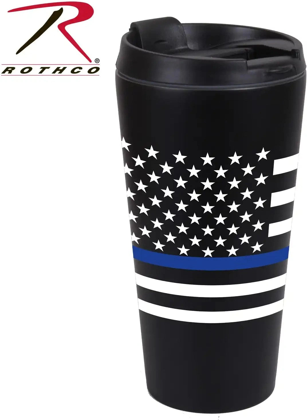 Rothco Thin Blue Line Flag Travel Mug