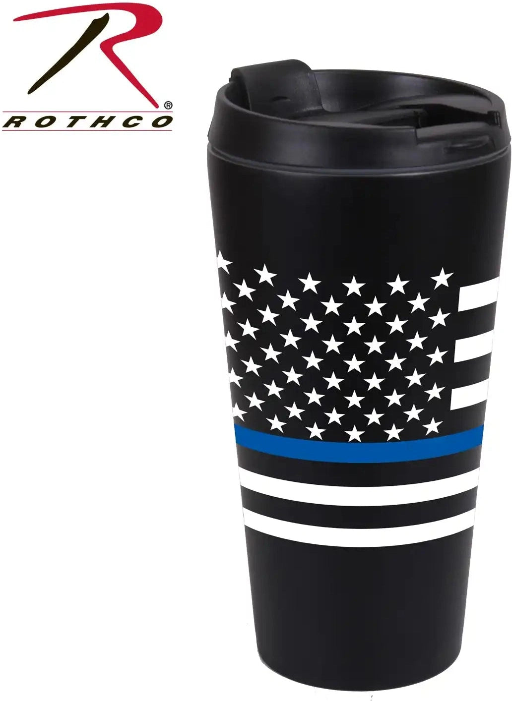 Rothco Thin Blue Line Flag Travel Mug