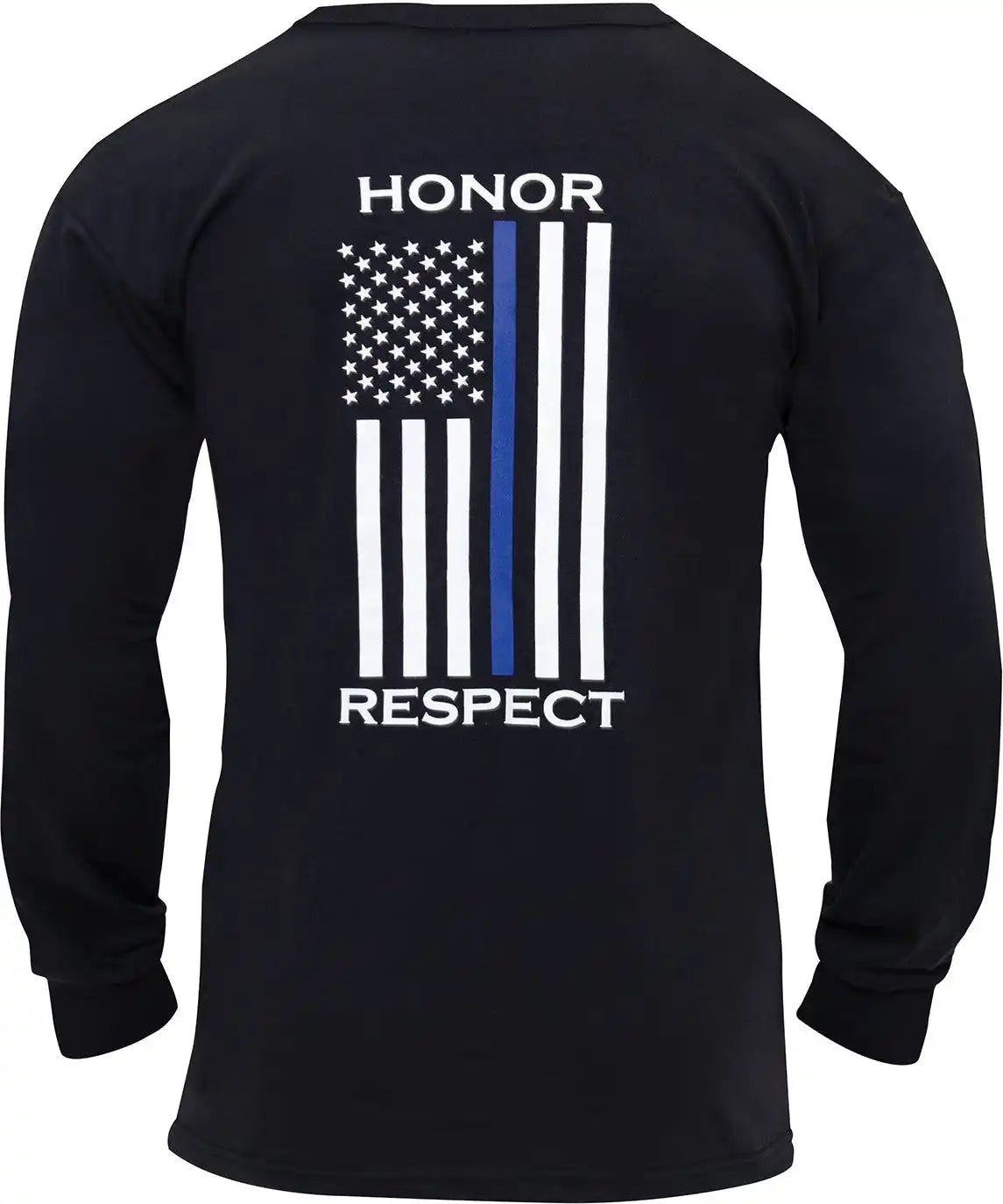Rothco Thin Blue Line Honor and Respect Long Sleeve T-shirt
