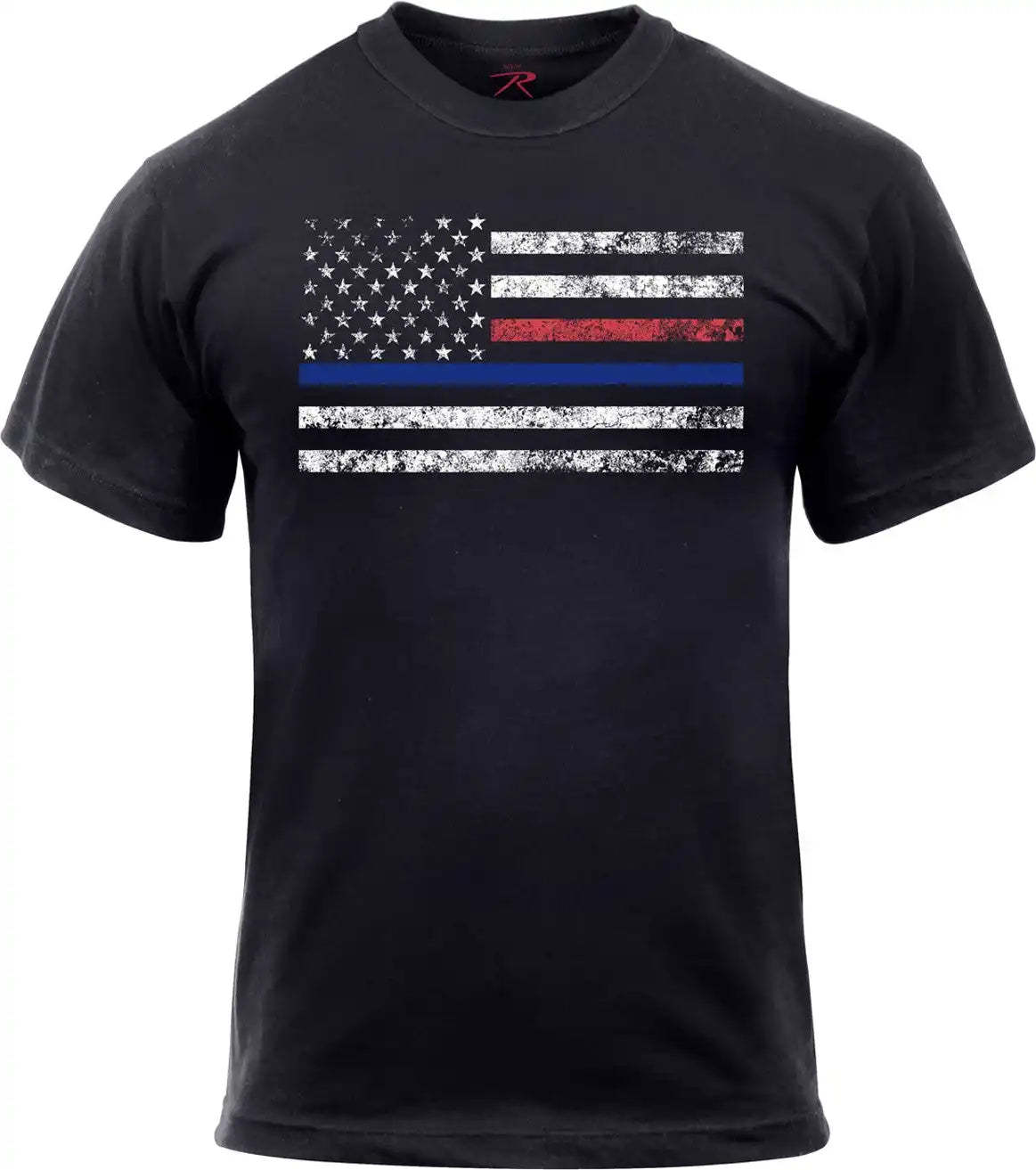 Rothco Thin Blue Line & Red t Shirt