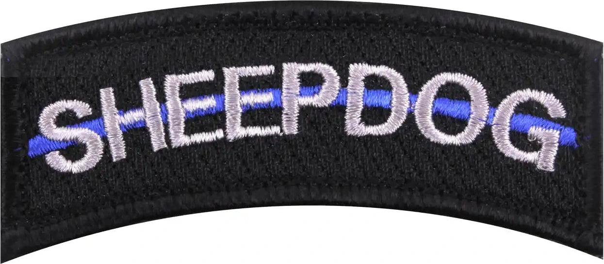 Rothco Thin Blue Line Sheepdog Morale Patch Black