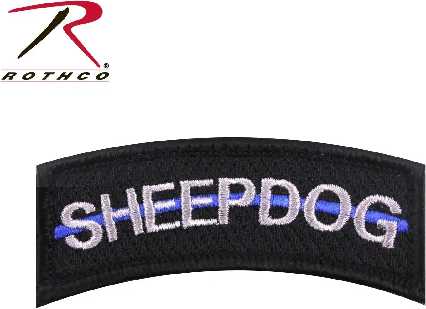 Rothco Thin Blue Line Sheepdog Morale Patch Black