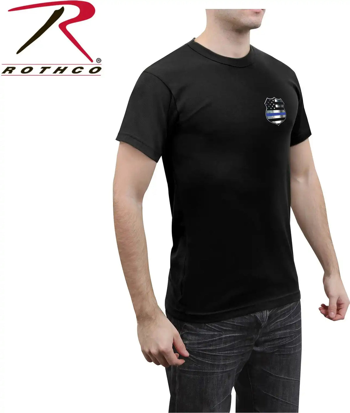 Rothco Thin Blue Line Shield t Shirt