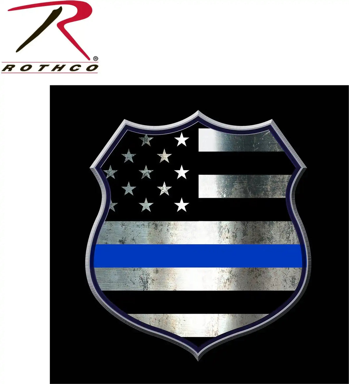 Rothco Thin Blue Line Shield t Shirt