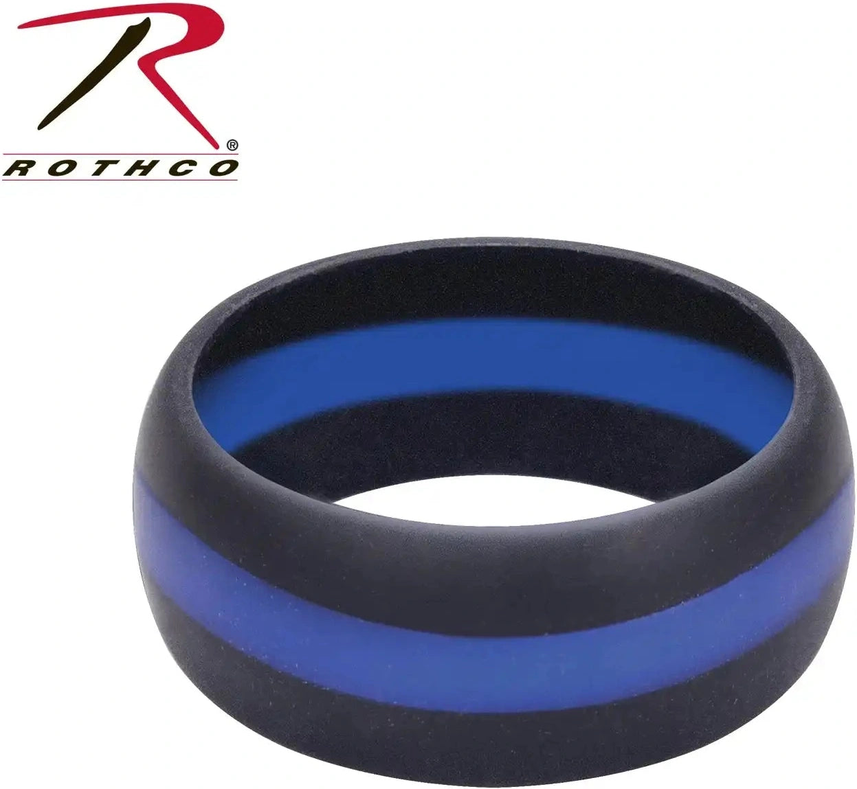 Rothco Thin Blue Line Silicone Ring - 8