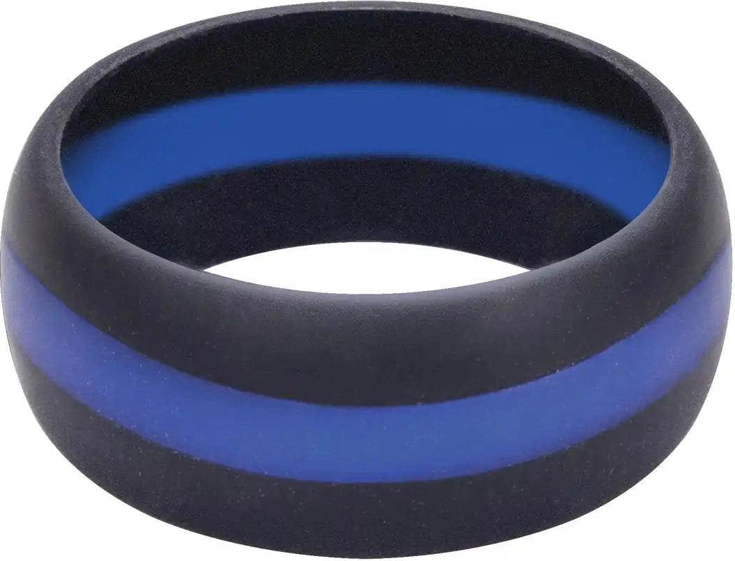 Rothco Thin Blue Line Silicone Ring 8