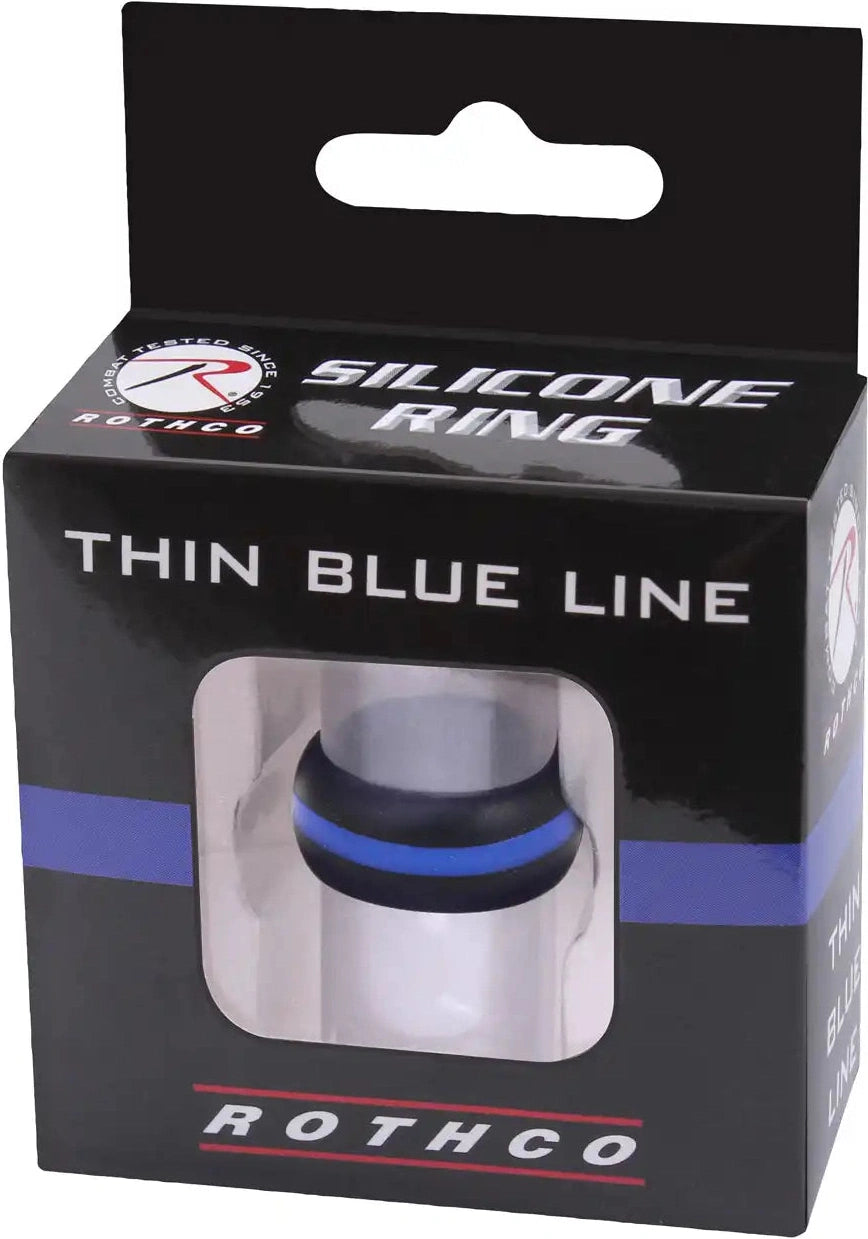 Rothco Thin Blue Line Silicone Ring 8