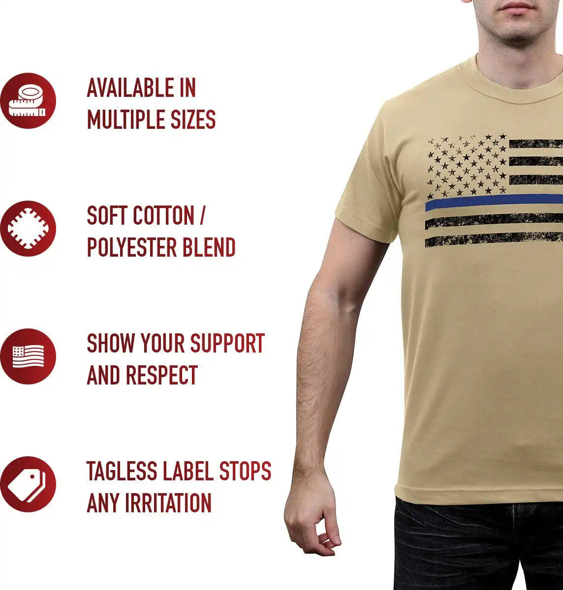 Rothco Thin Blue Line t Shirt