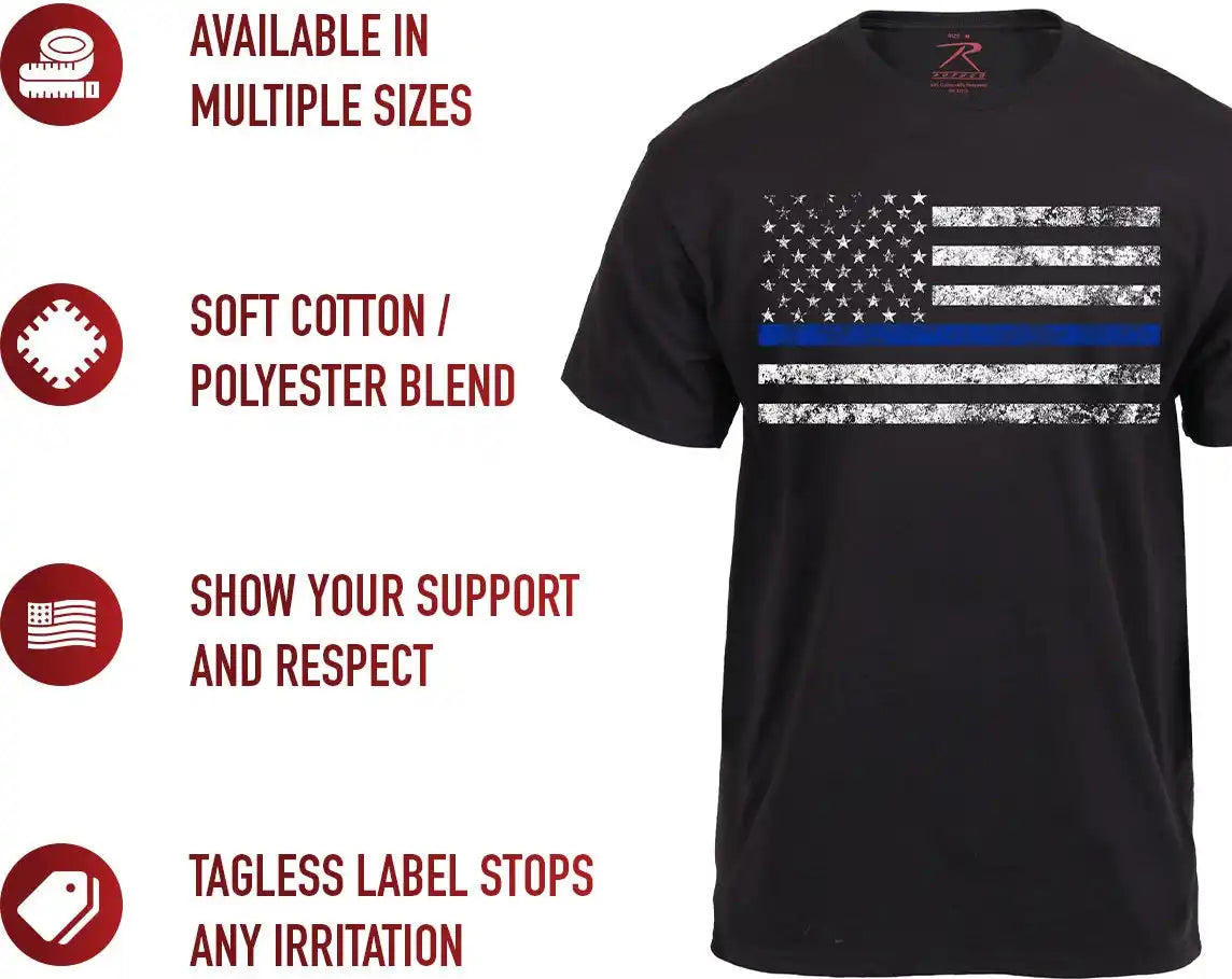 Rothco Thin Blue Line t Shirt