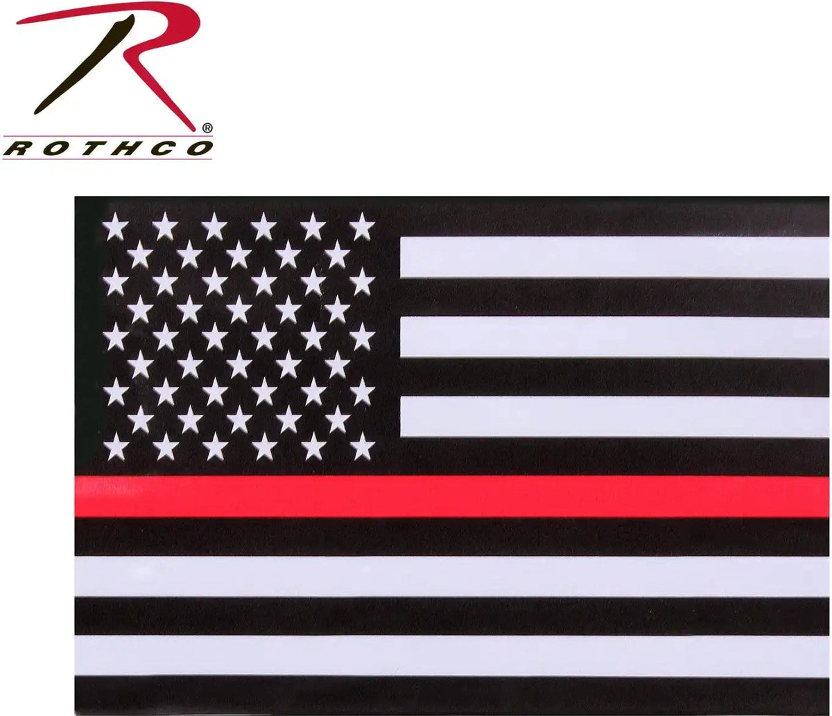 Rothco Thin Red Line Flag Decal