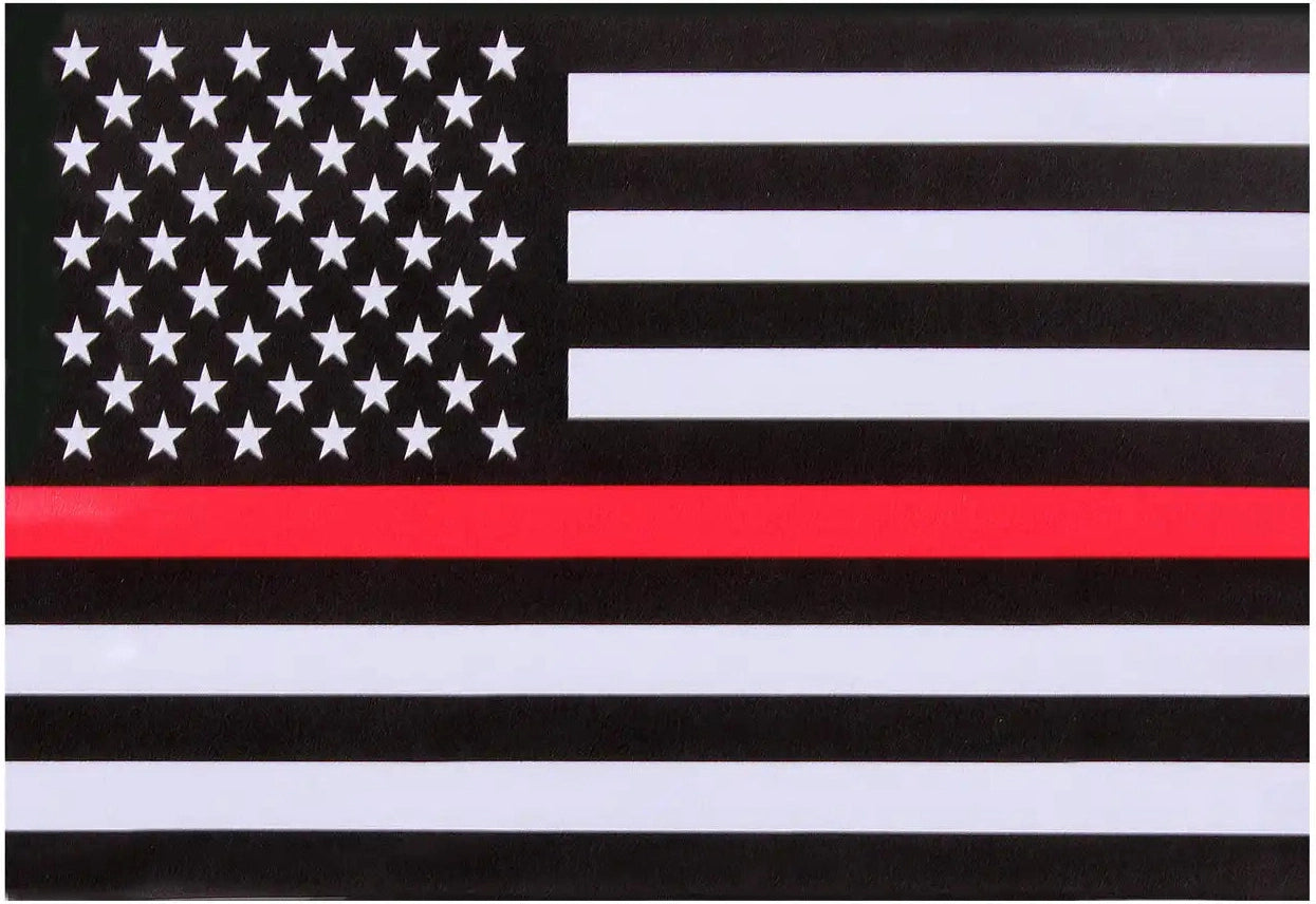 Rothco Thin Red Line Flag Decal