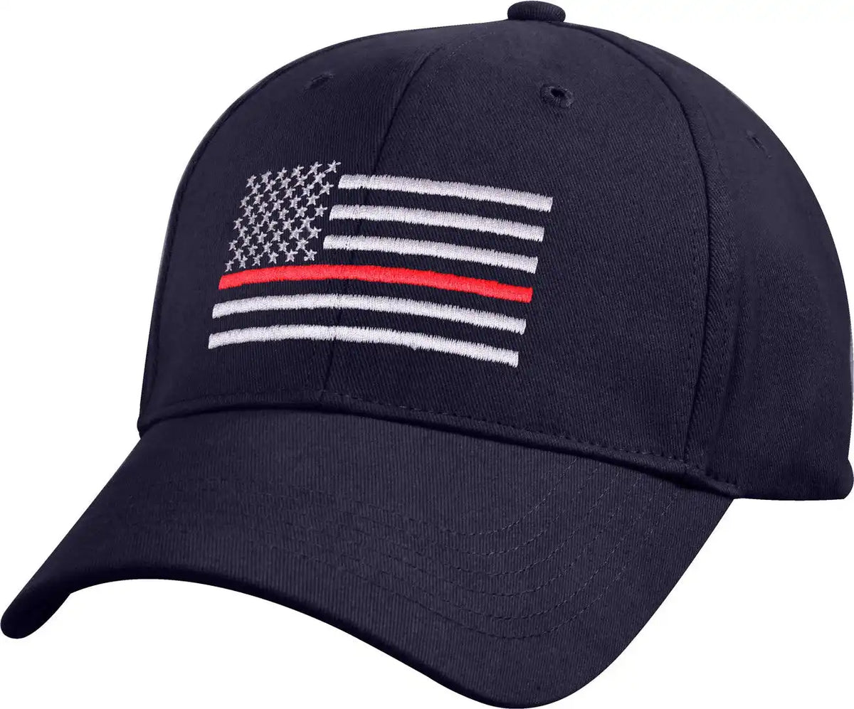 Rothco Thin Red Line Flag Low Profile Cap - Navy Blue / one Size