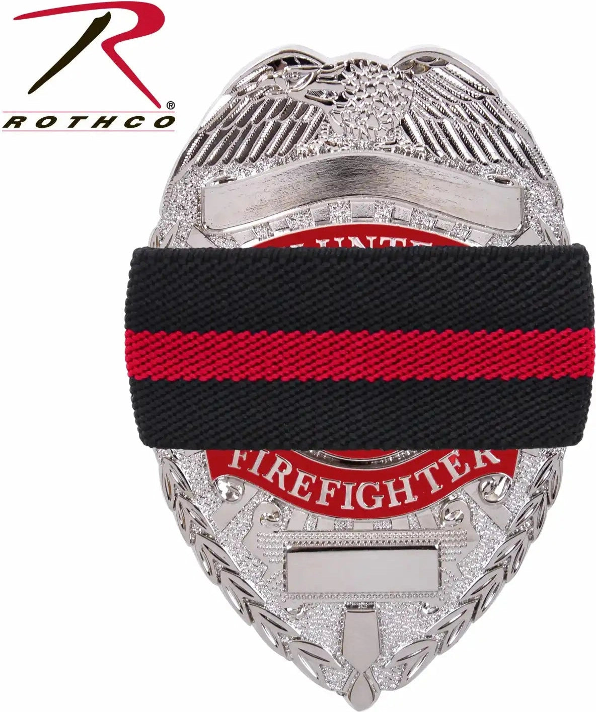 Rothco Thin Red Line Mourning Band Black