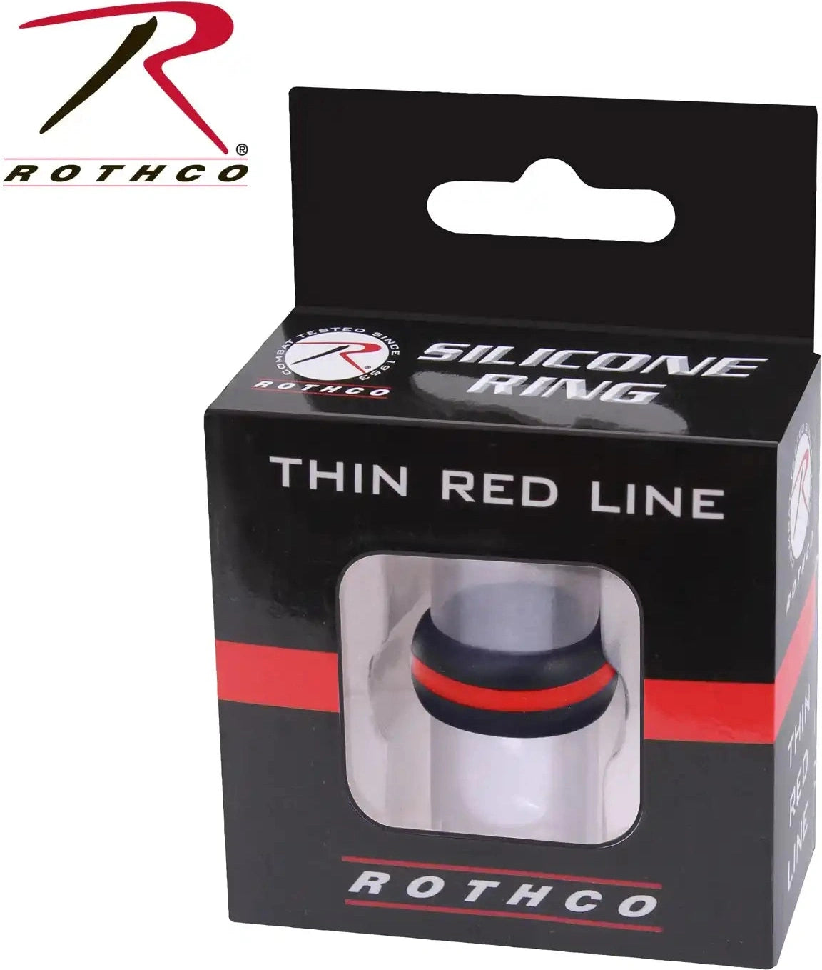Rothco Thin Red Line Silicone Ring - 12