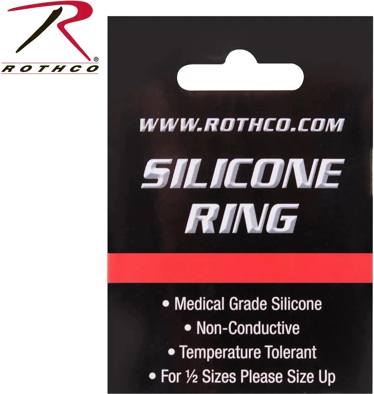 Rothco Thin Red Line Silicone Ring 12