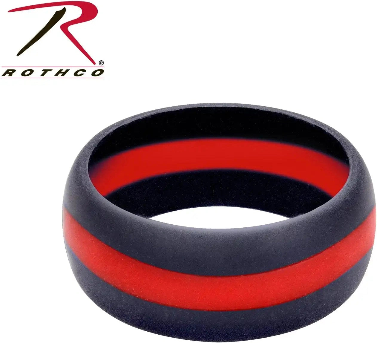 Rothco Thin Red Line Silicone Ring - 12