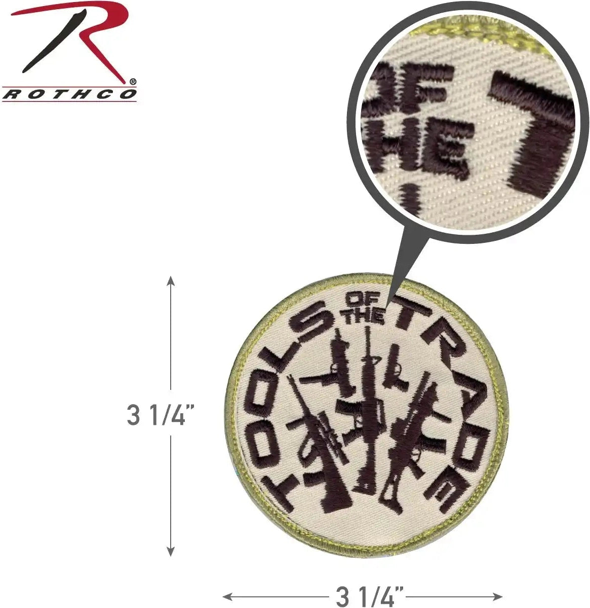 Rothco Tools of the Trade Morale Patch Black