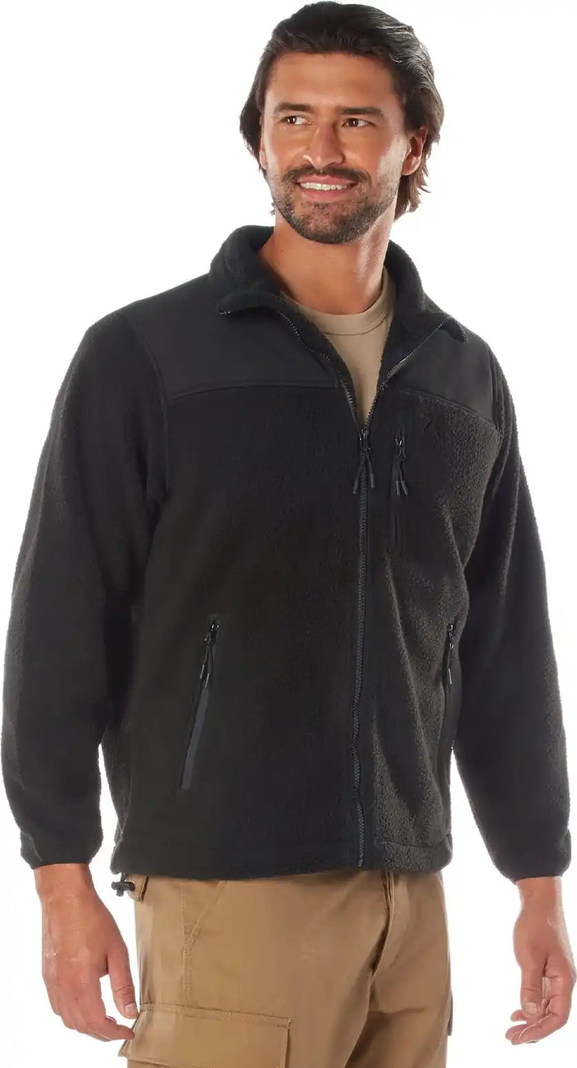 Rothco Trailsman Sherpa Fleece Jacket Black / s