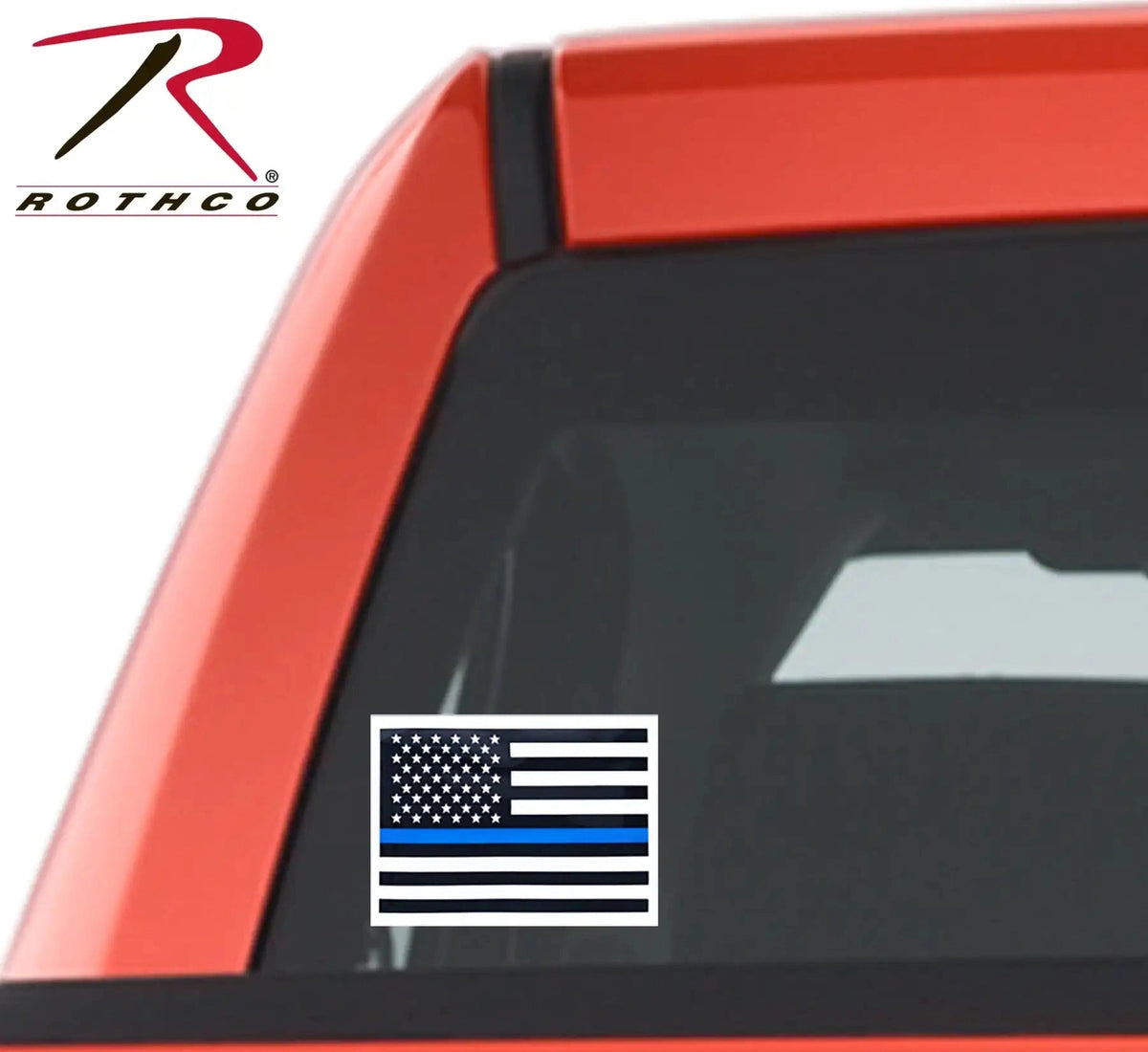 Rothco Transparent Thin Blue Line Flag Decal