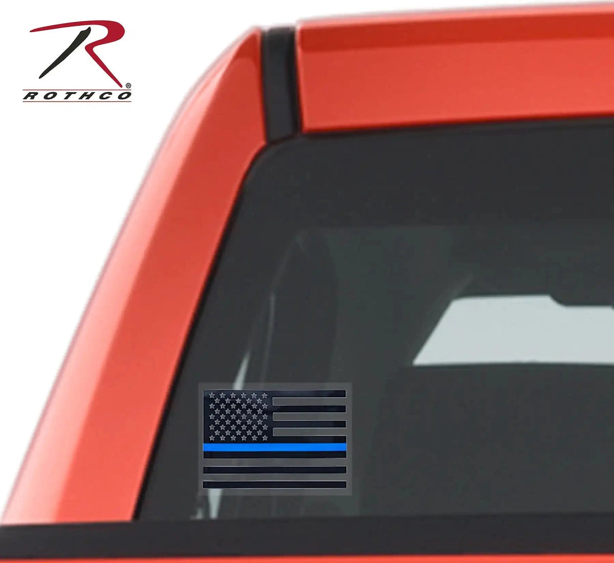 Rothco Transparent Thin Blue Line Flag Decal