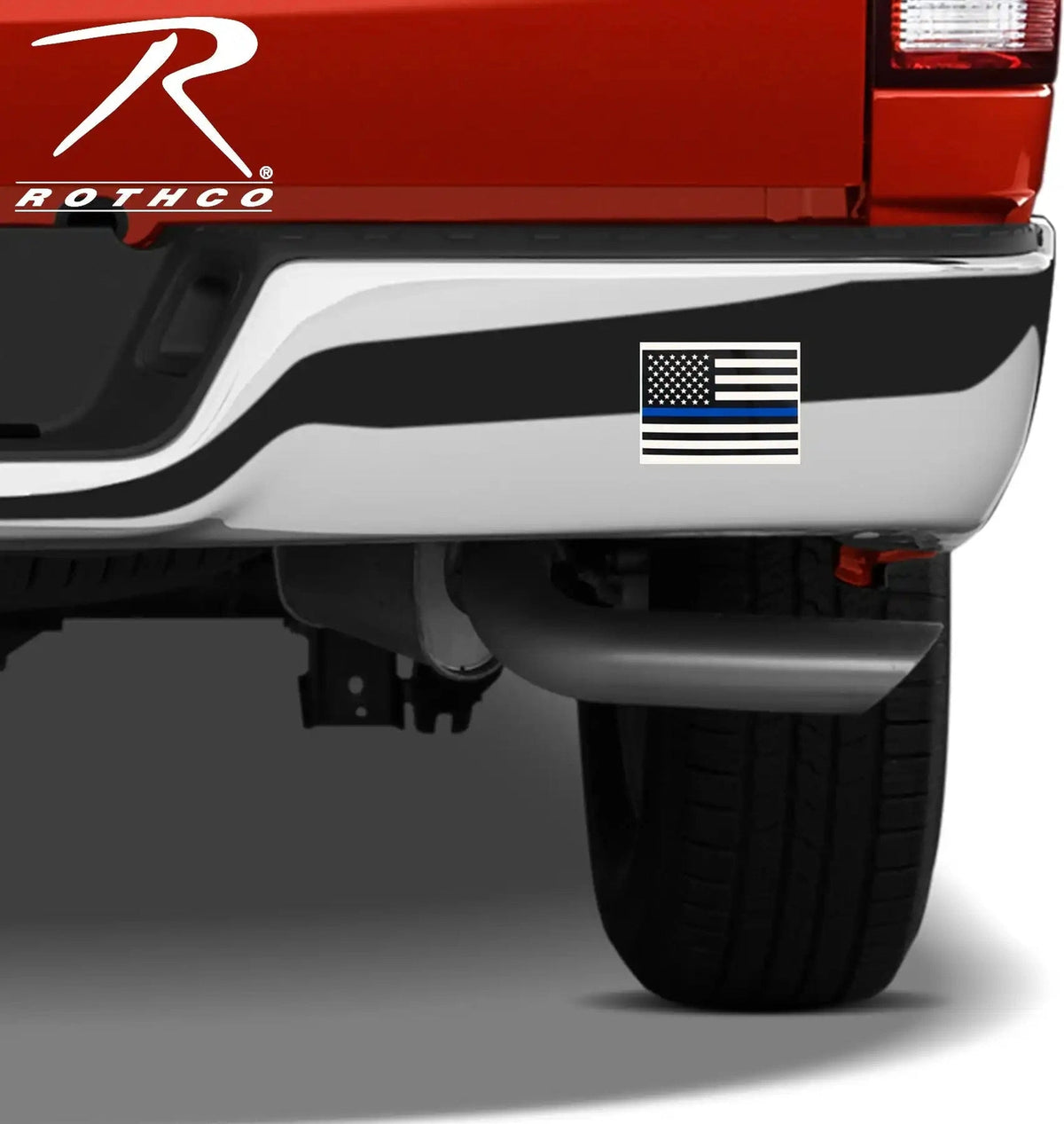 Rothco Transparent Thin Blue Line Flag Decal