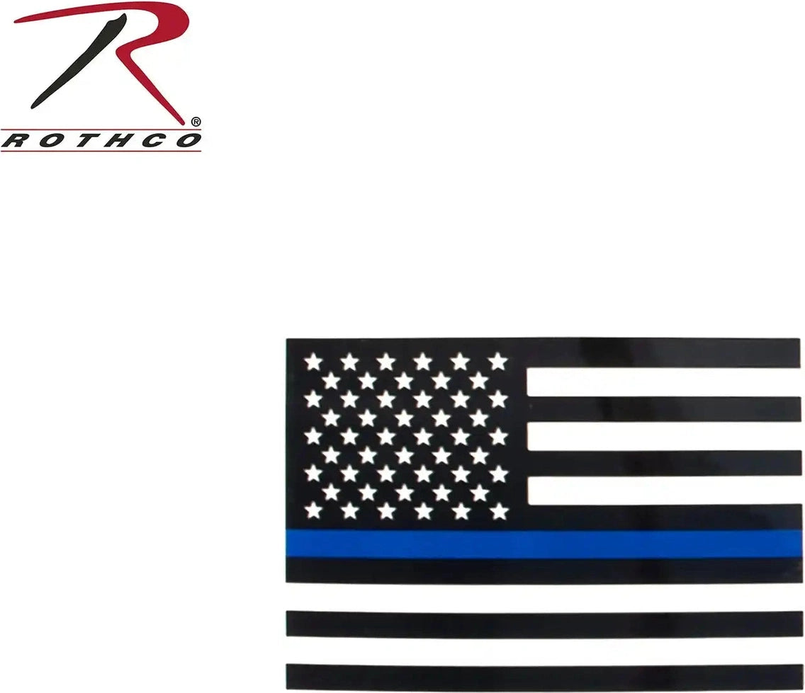 Rothco Transparent Thin Blue Line Flag Decal