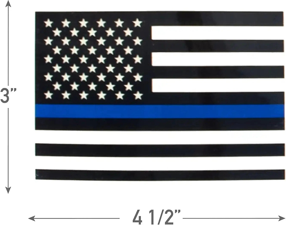 Rothco Transparent Thin Blue Line Flag Decal