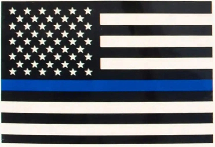 Rothco Transparent Thin Blue Line Flag Decal
