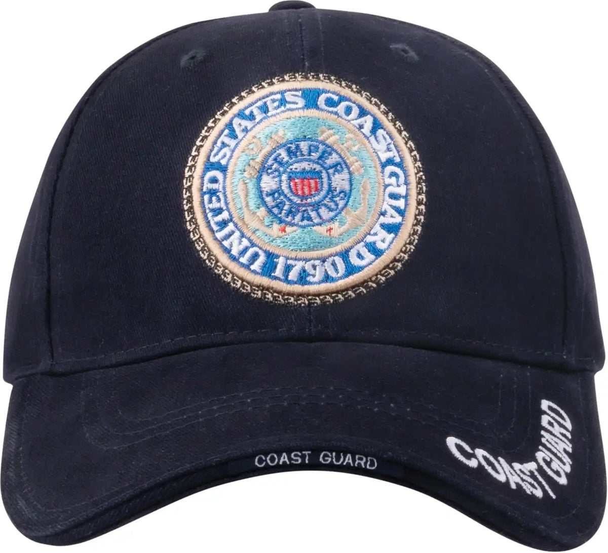 Rothco U.s. Coast Guard Deluxe Low Profile Insignia Cap