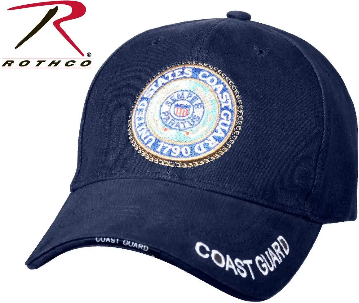 Rothco U.s. Coast Guard Deluxe Low Profile Insignia Cap