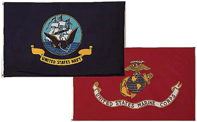Rothco U.s.m.c. W/ G&a Flag