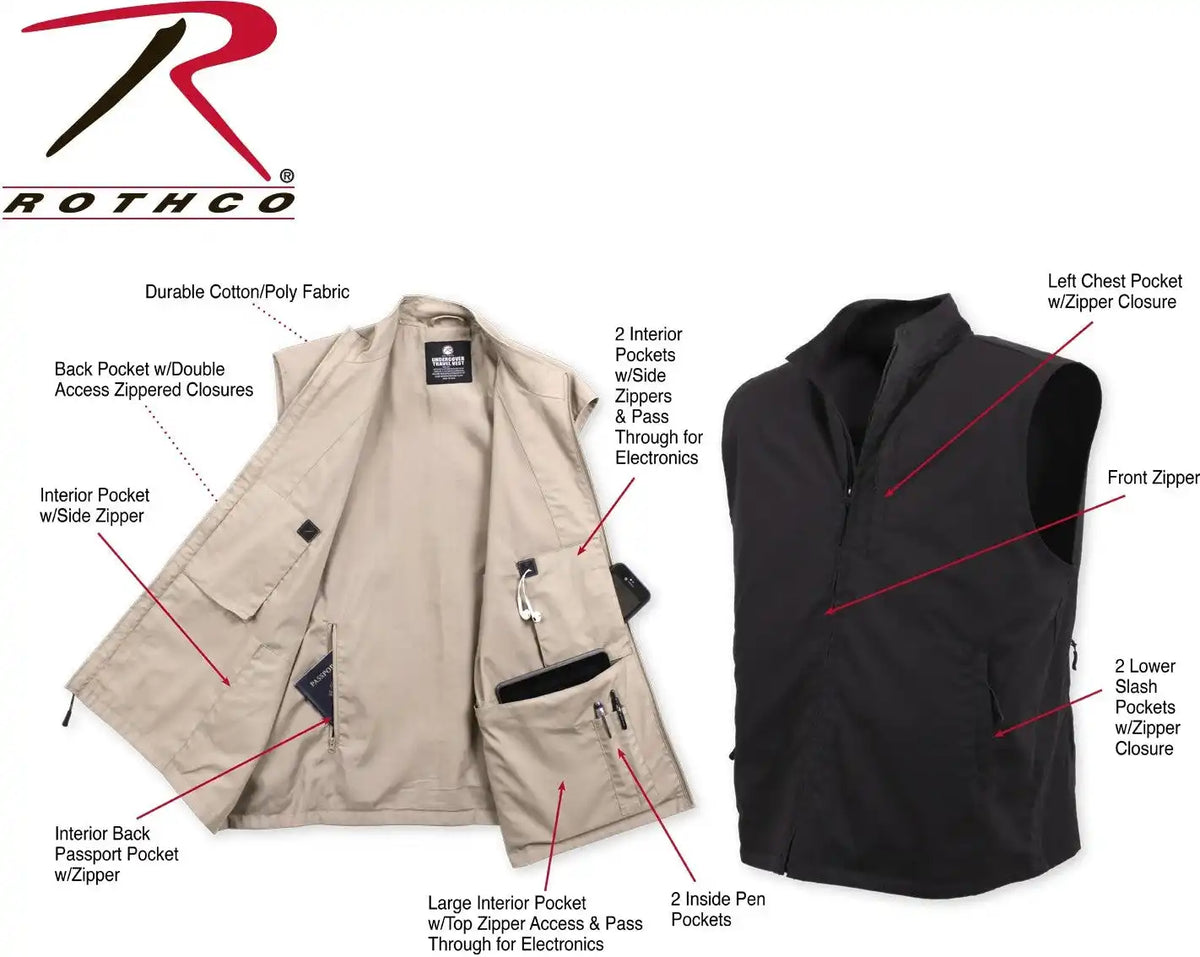 Rothco Undercover Travel Vest