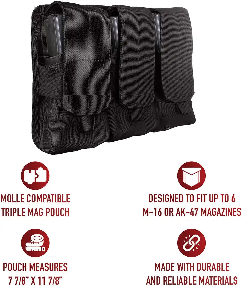 Rothco Universal Triple Mag Rifle Pouch