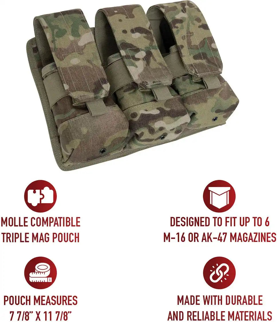 Rothco Universal Triple Mag Rifle Pouch
