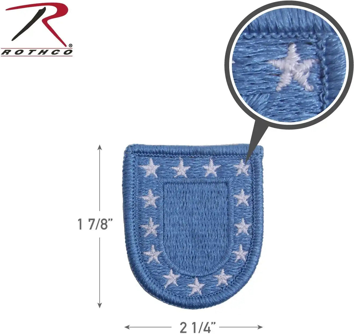 Rothco us Army Flash Patch Blue / one Size