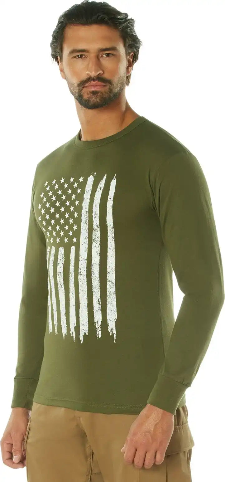 Rothco us Flag Long Sleeve t Shirt