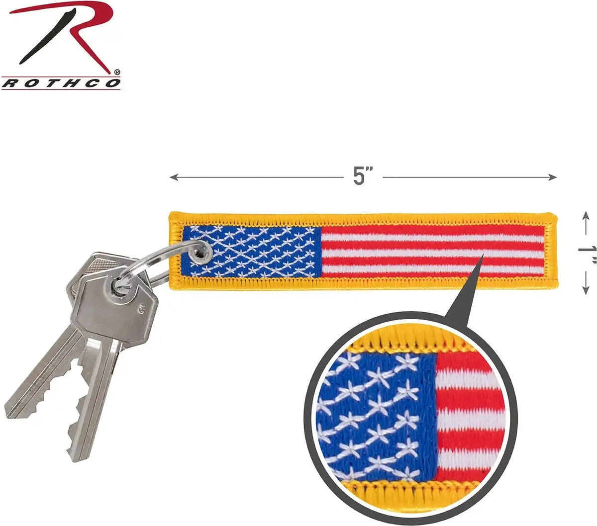 Rothco us Flag Patch Keychain