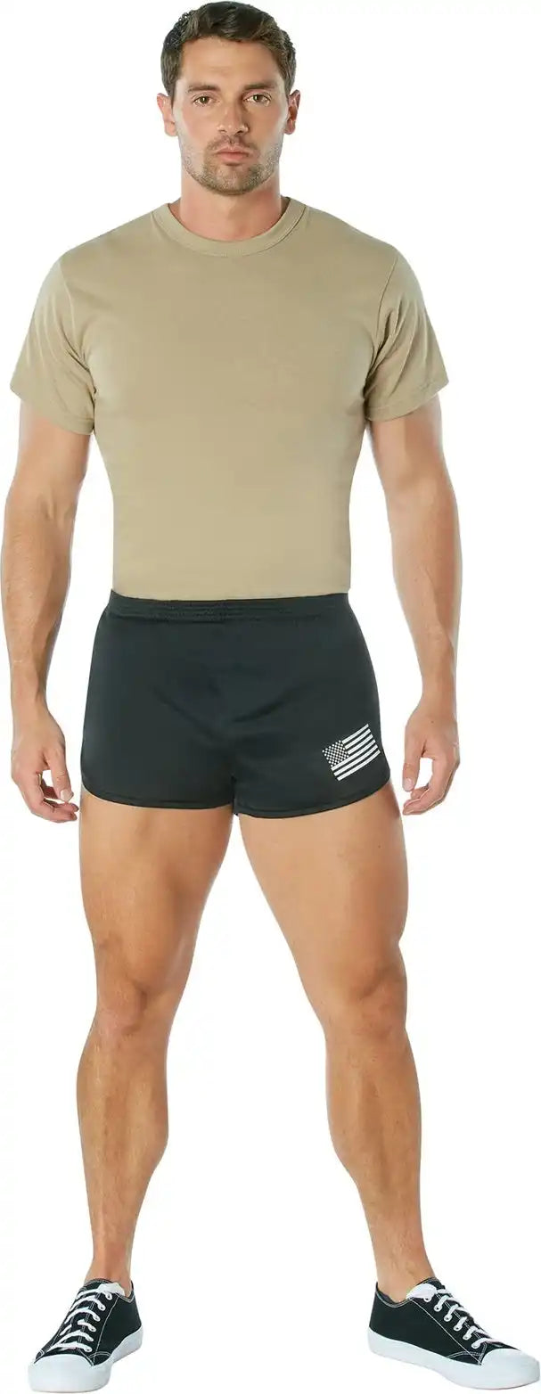 Rothco us Flag Ranger Pt (physical Training) Shorts Black