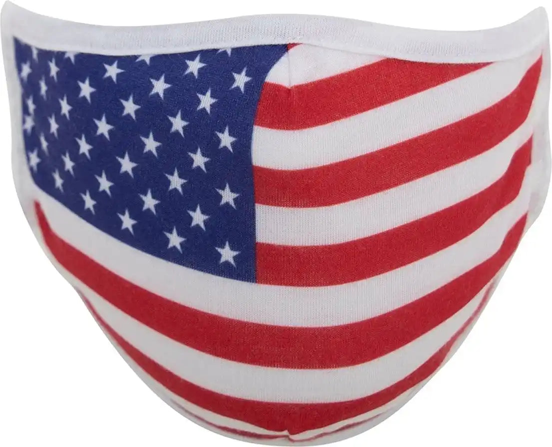 Rothco us Flag Reusable 3 Layer Facemask - Red / White / Blue / s / m