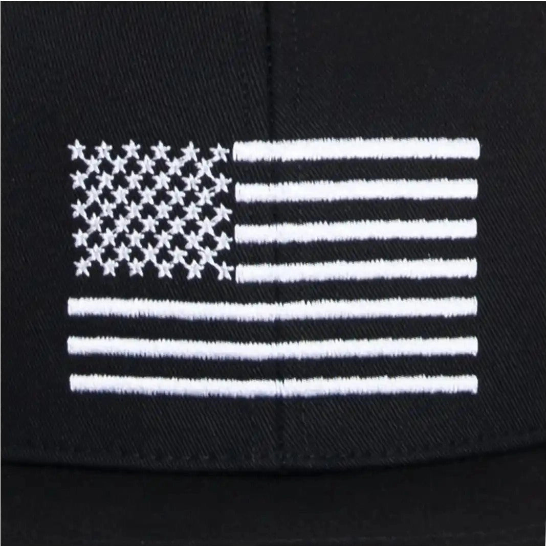 Rothco us Flag Trucker Cap White / Black / one Size