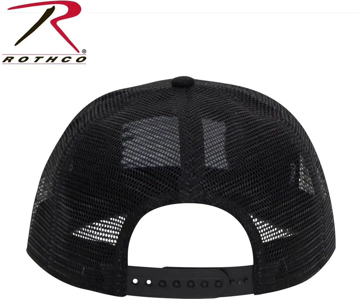 Rothco us Flag Trucker Cap White / Black / one Size