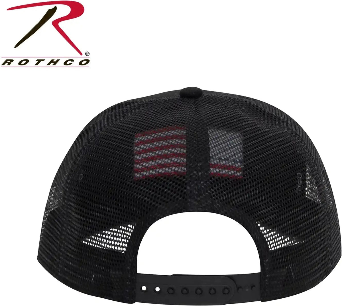 Rothco us Flag Trucker Cap White / Black / one Size