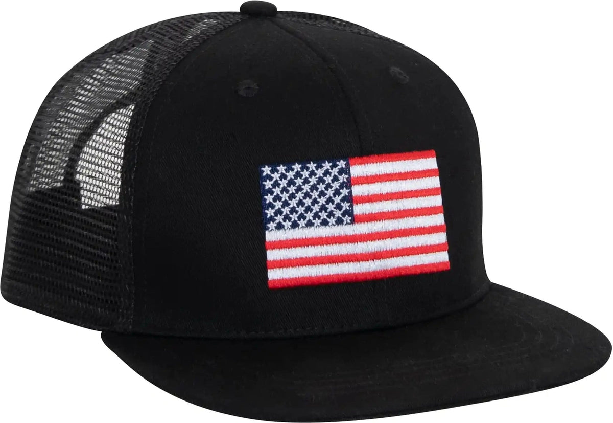 Rothco us Flag Trucker Cap White / Black / one Size