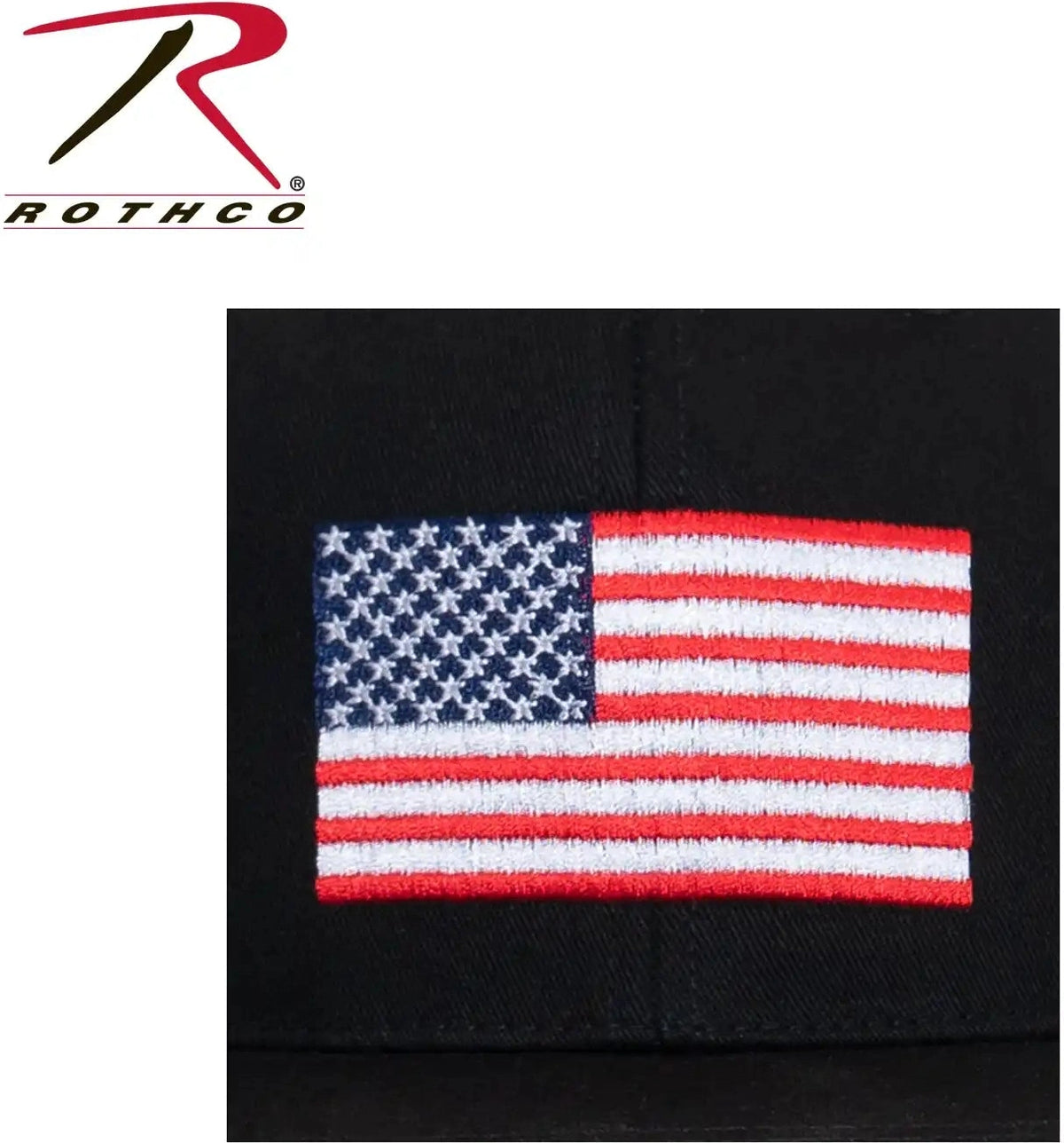 Rothco us Flag Trucker Cap White / Black / one Size