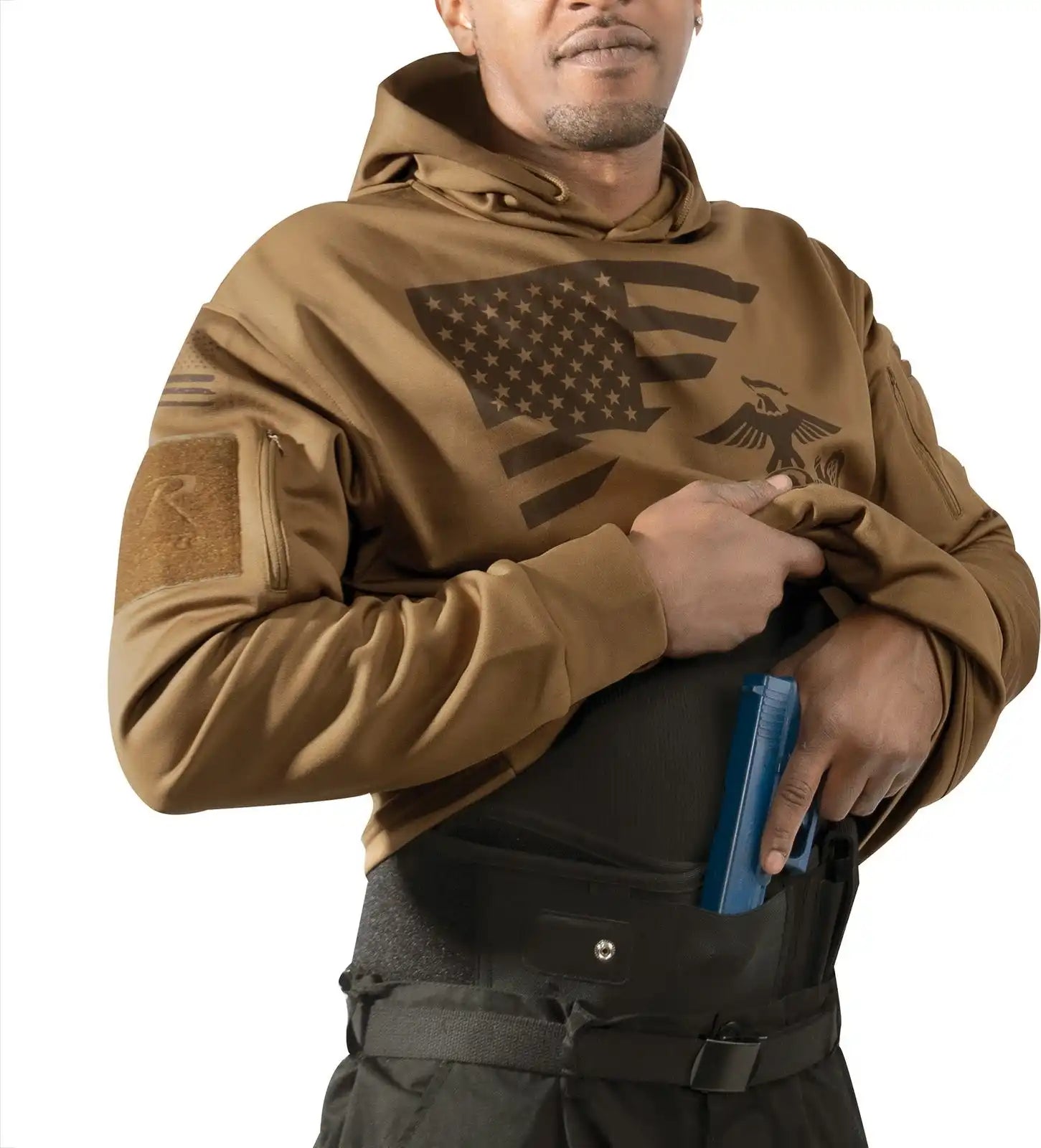 Rothco us Flag / Usmc Eagle Globe & Anchor Concealed Carry Hoodie